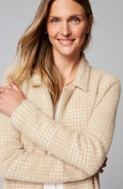 Wearever Luxe Soft Plaid Sweater-Jacket
