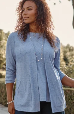 Wearever Open-Front Marled Jacket