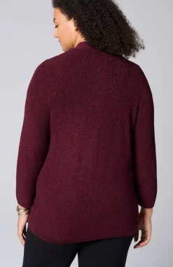 Wearever Rib-Textured Sparkle Cardi