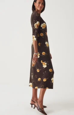 Wearever Rural Roses Surplice Dress