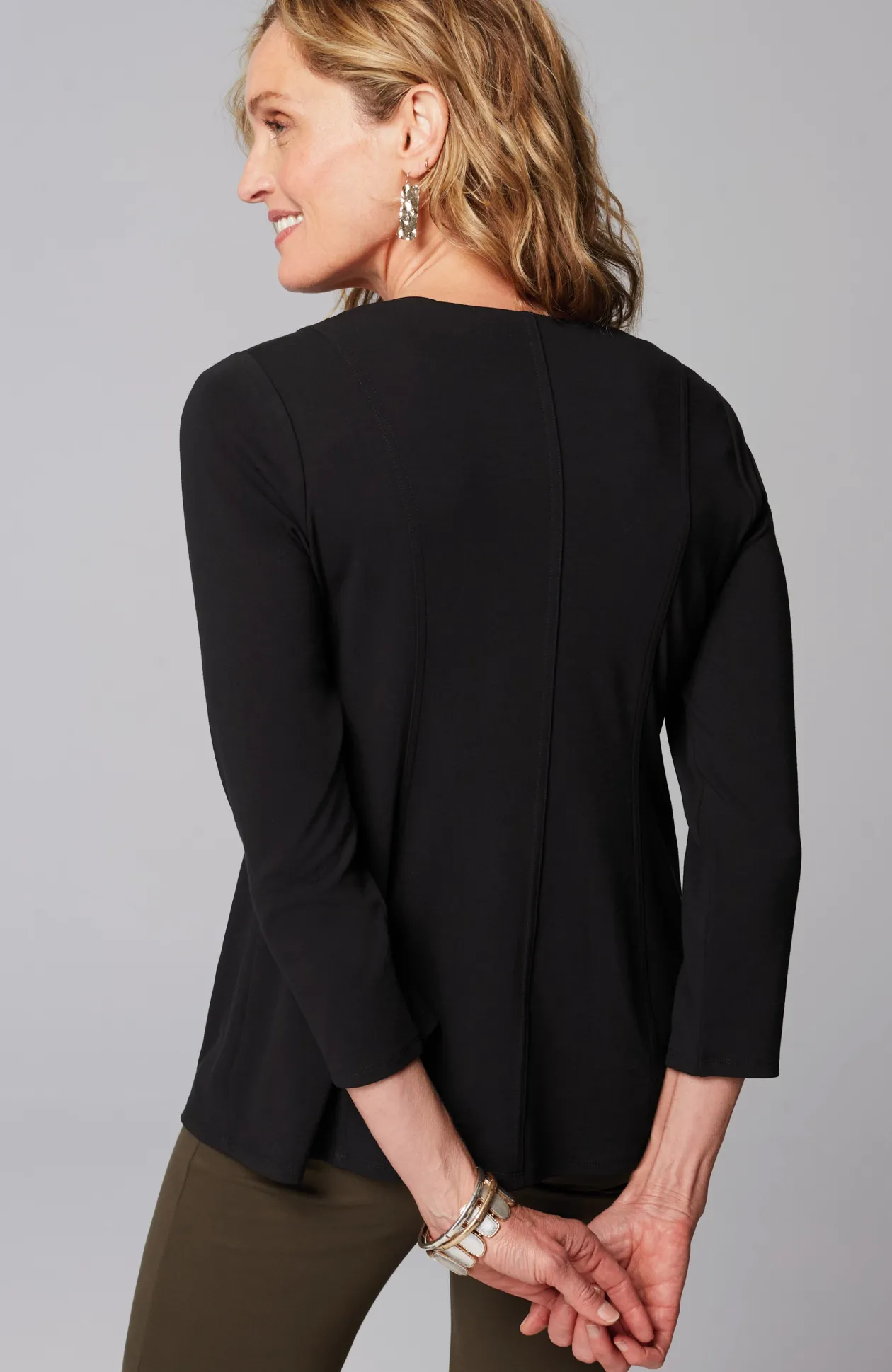 Wearever Seamed Peplum Top