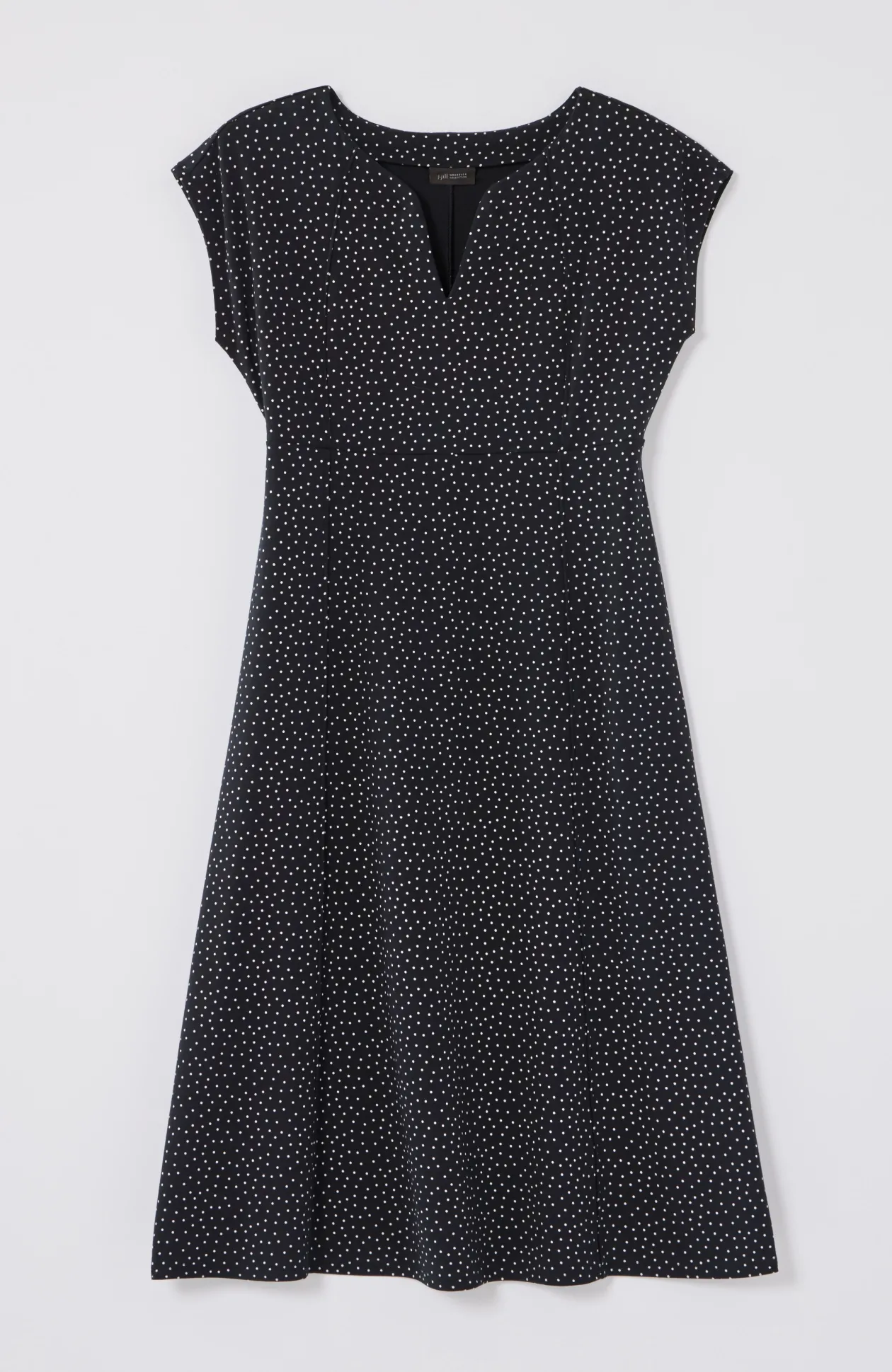 Wearever Seamed Split-Neck Dress