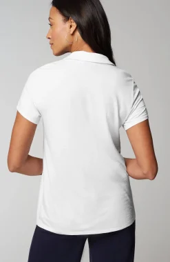 Wearever Slub-Knit Polo Top