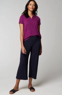 Wearever Slub-Knit Polo Top