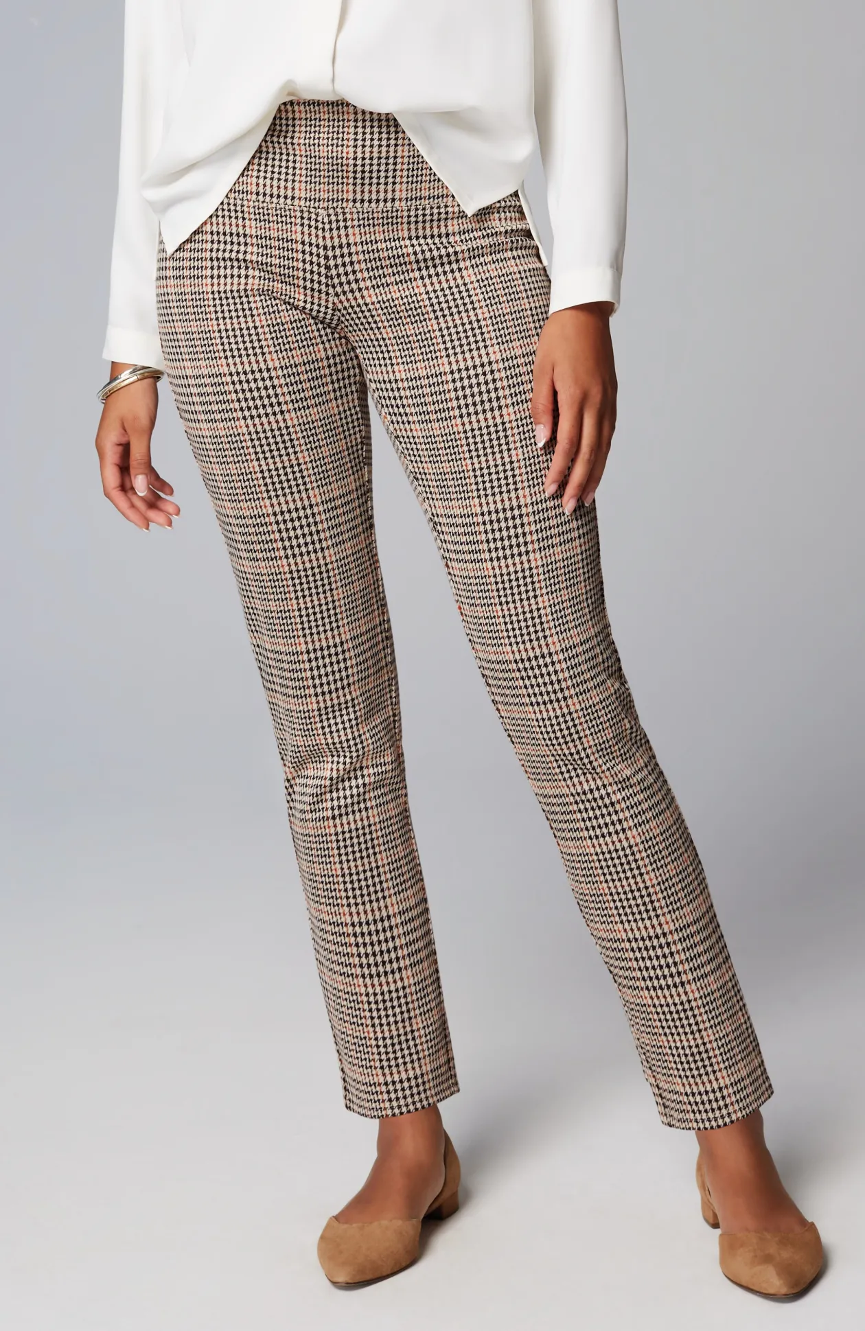 Wearever Smooth-Fit Jacquard Slim-Leg Pants