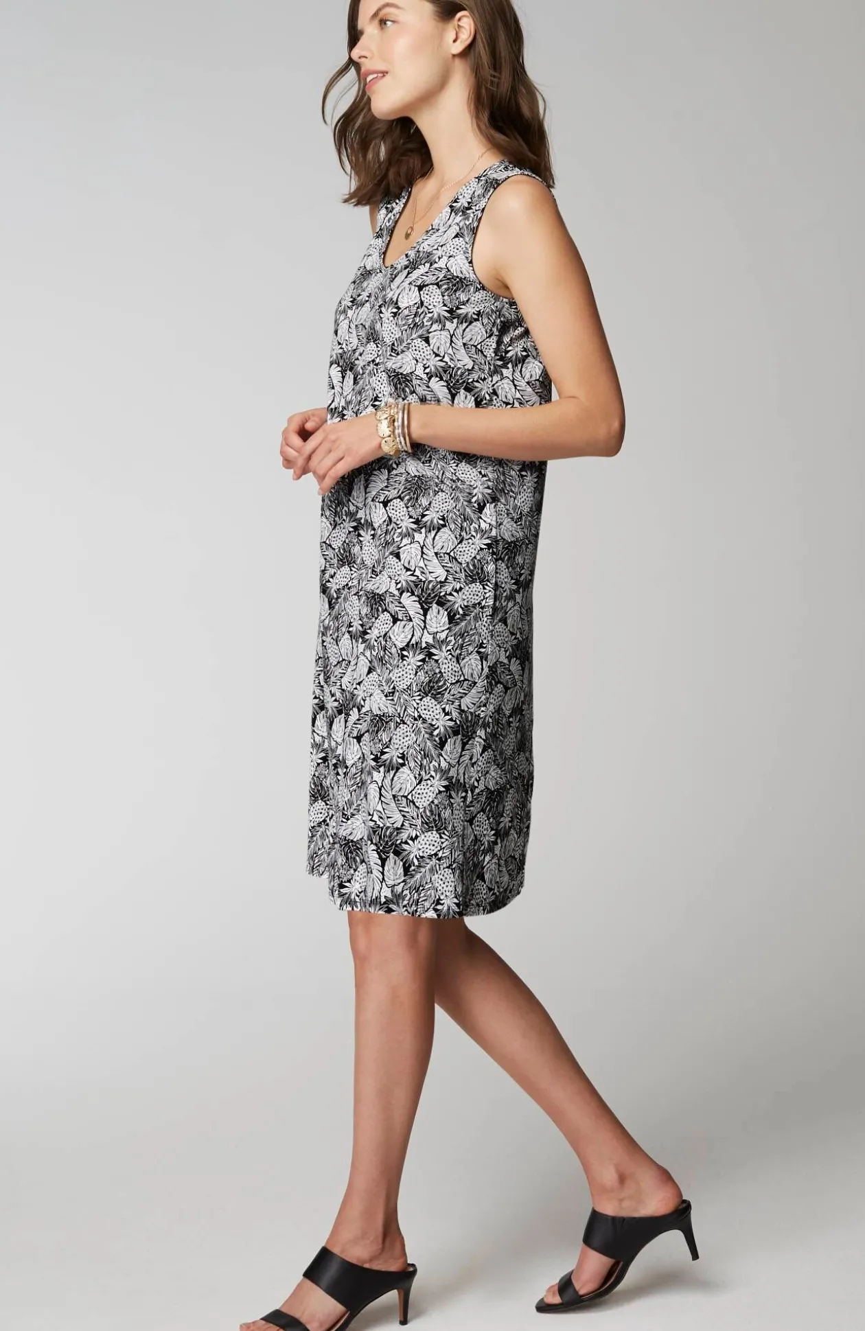 Wearever Soft-V-Neck A-Line Dress
