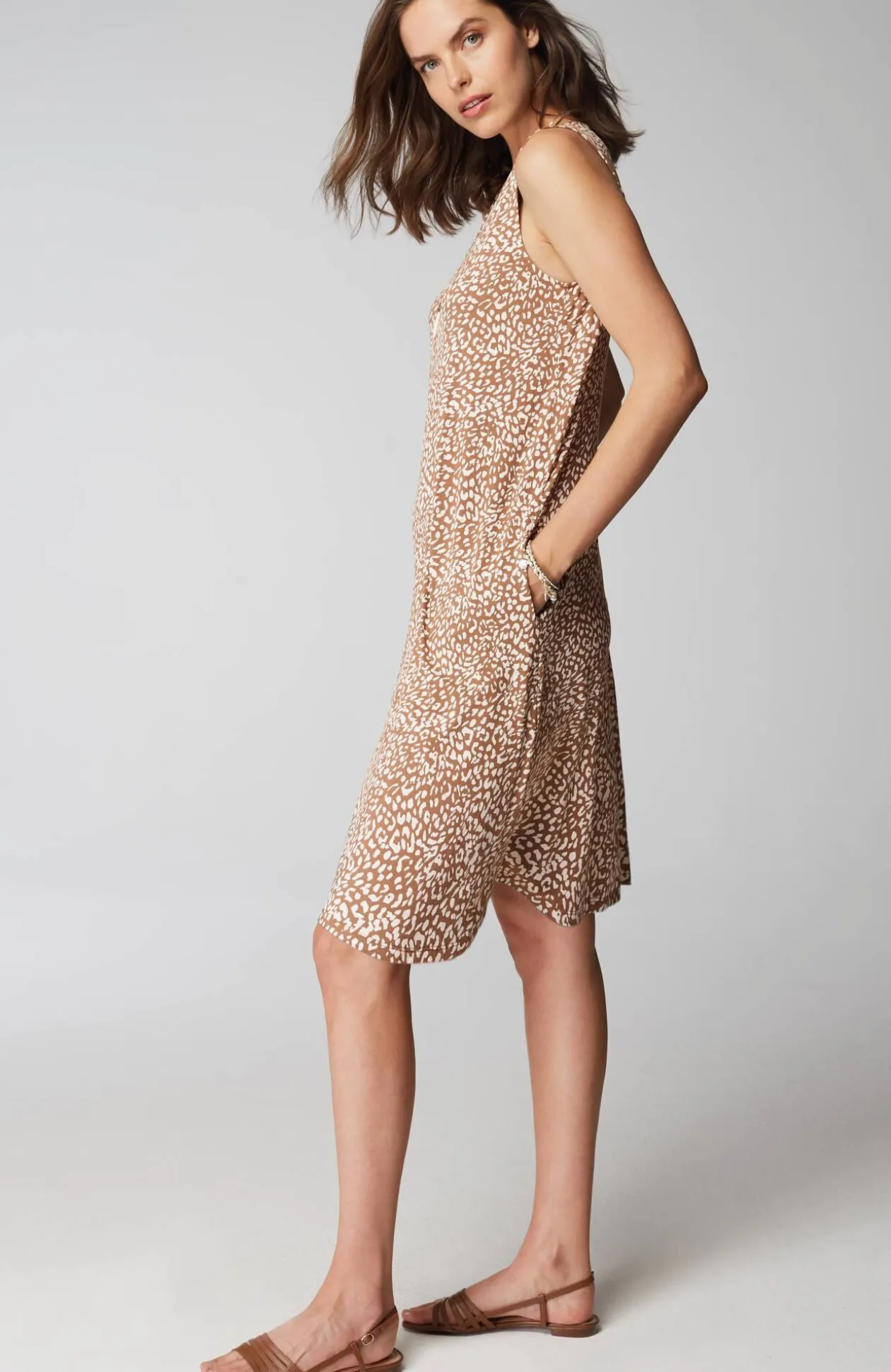 Wearever Soft-V-Neck A-Line Dress