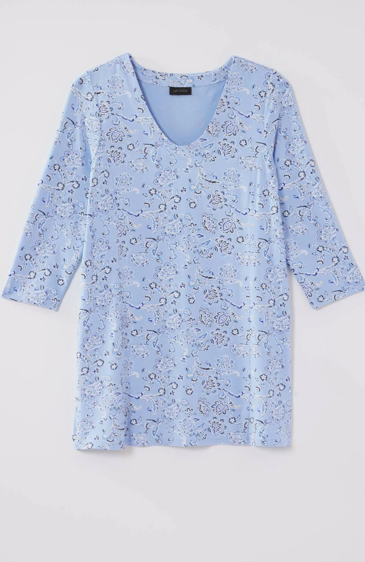 Wearever Soft-V-Neck Seamed Tunic