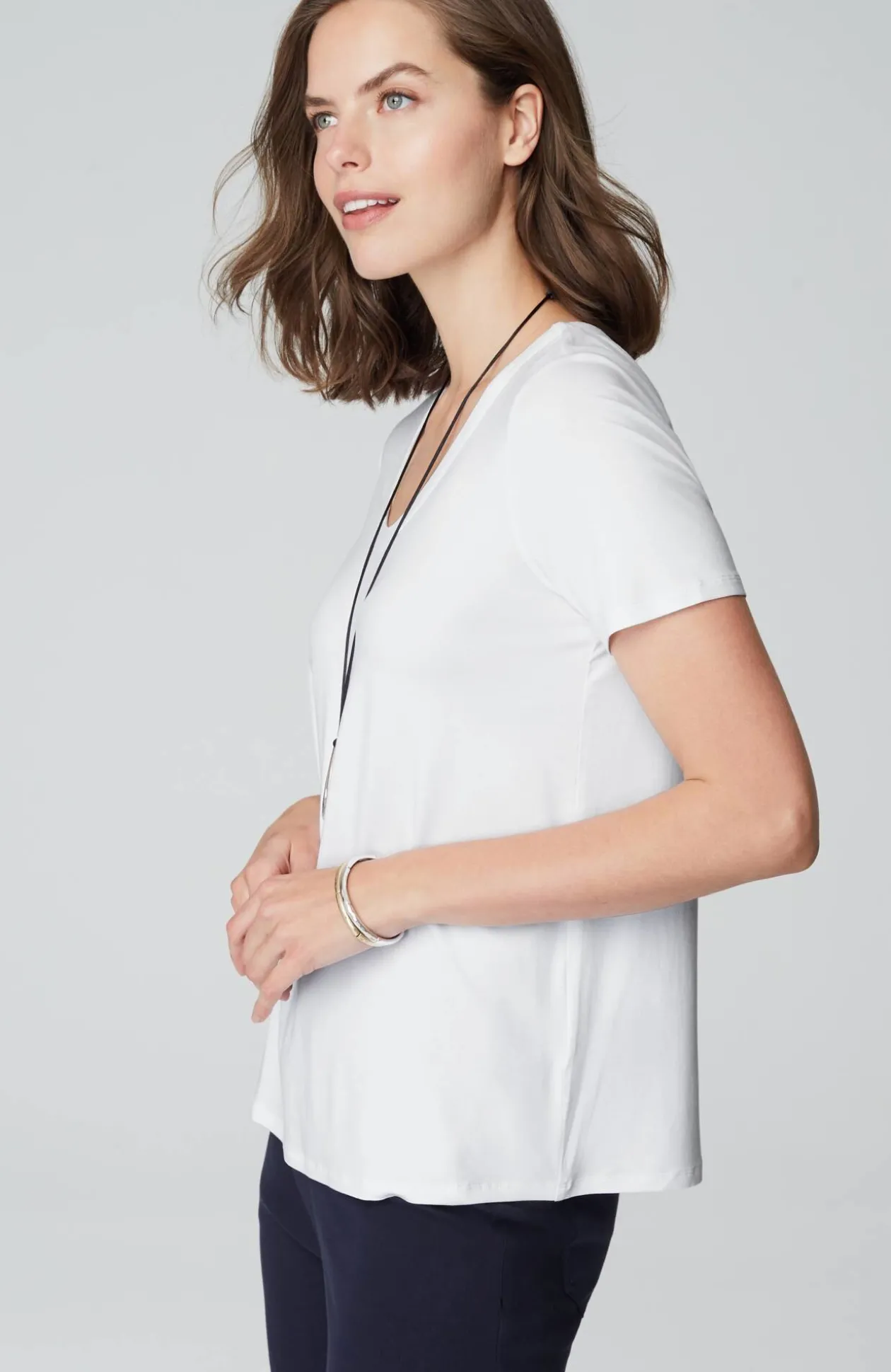 Wearever Soft-V-Neck Tee