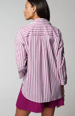 Wearever Stepped-Hem Button-Front Shirt