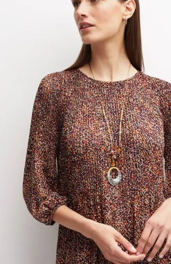 Wearever Sunburst-Pleated Dress