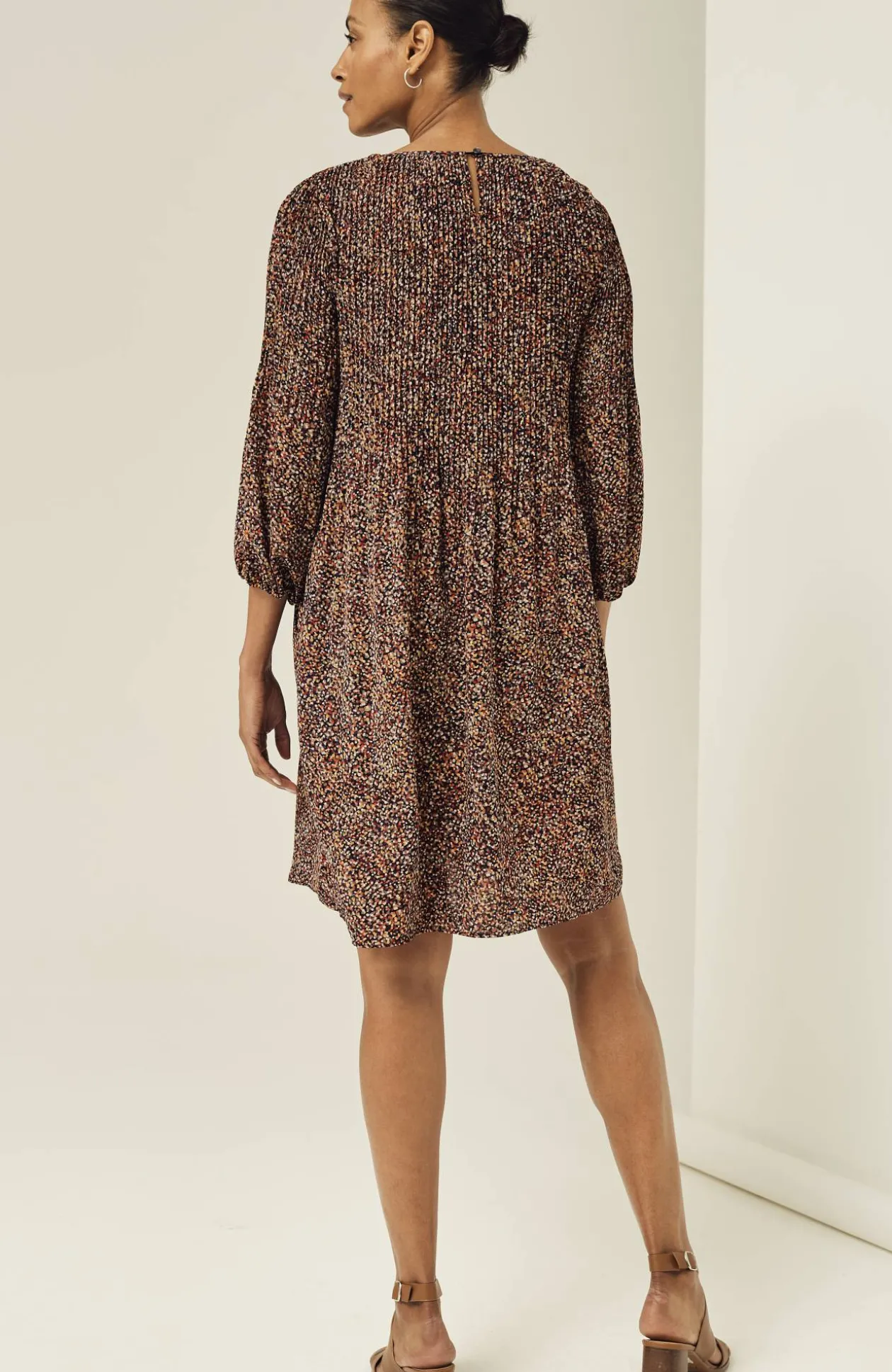 Wearever Sunburst-Pleated Dress