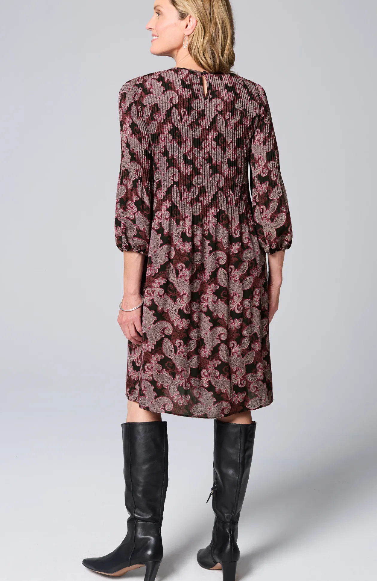 Wearever Sunburst-Pleated Dress