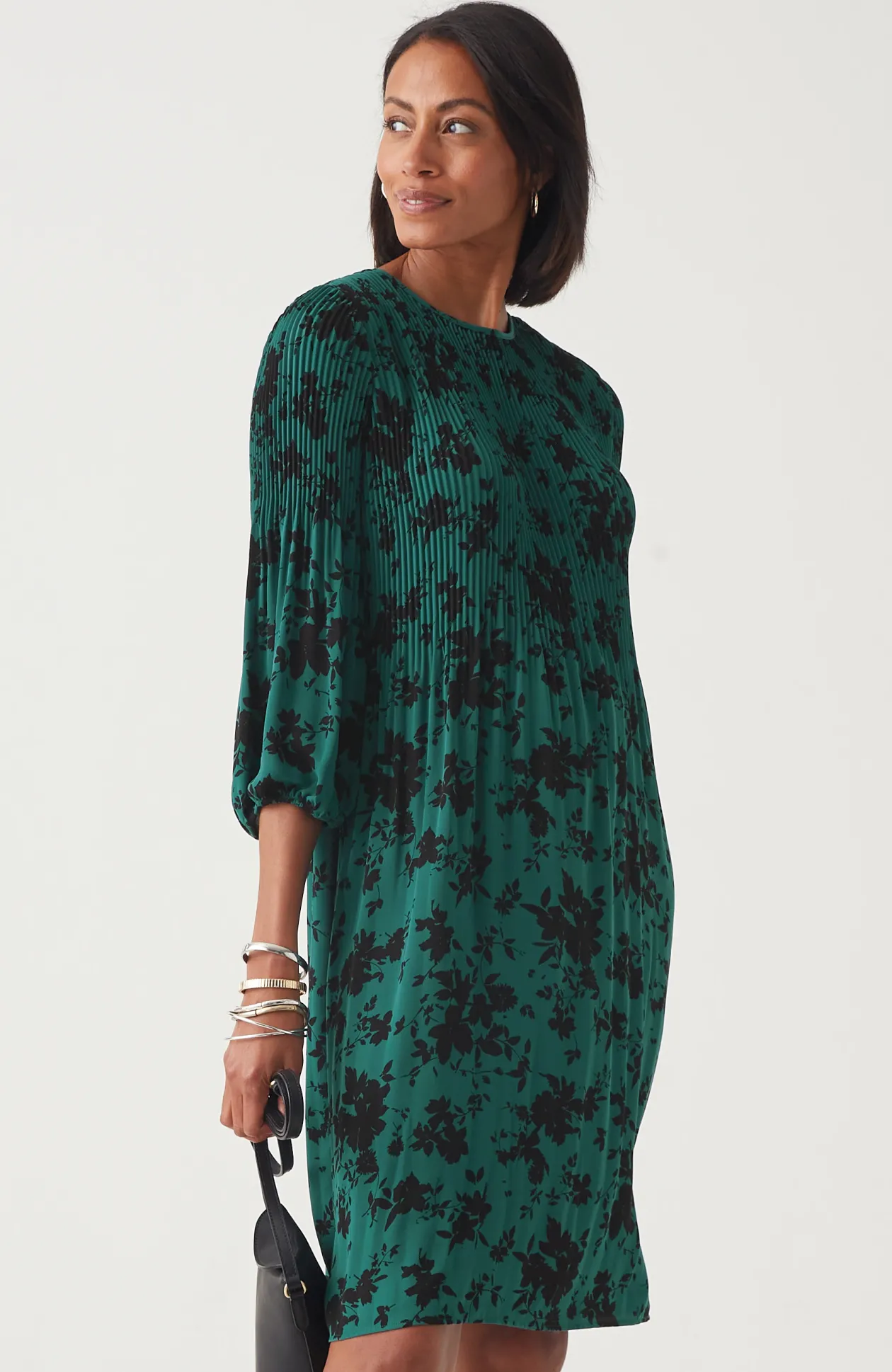 Wearever Sunburst-Pleated Dress