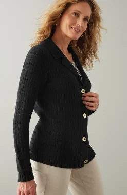 Wearever Textured Collared Cardi