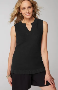 Wearever Textured Sleeveless Sweater