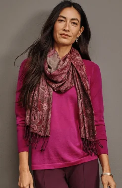 Wearever Textured-Yoke Merino Sweater
