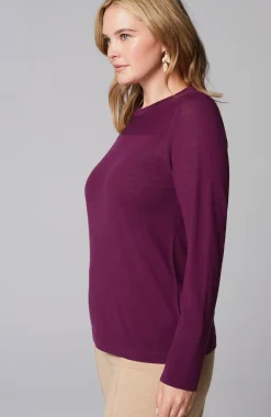 Wearever Textured-Yoke Merino Sweater