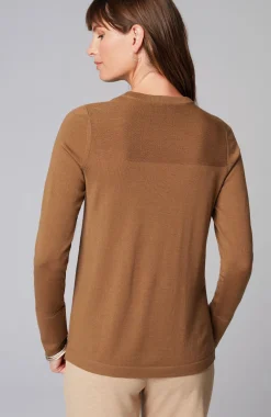 Wearever Textured-Yoke Merino Sweater