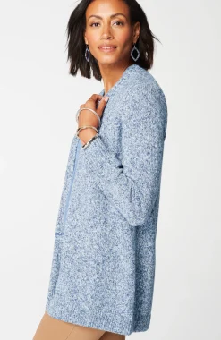 Wearever Tweed Open-Front Cardi