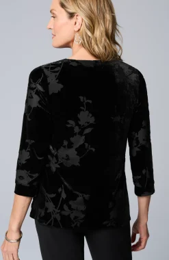 Wearever Velvet Burnout Top
