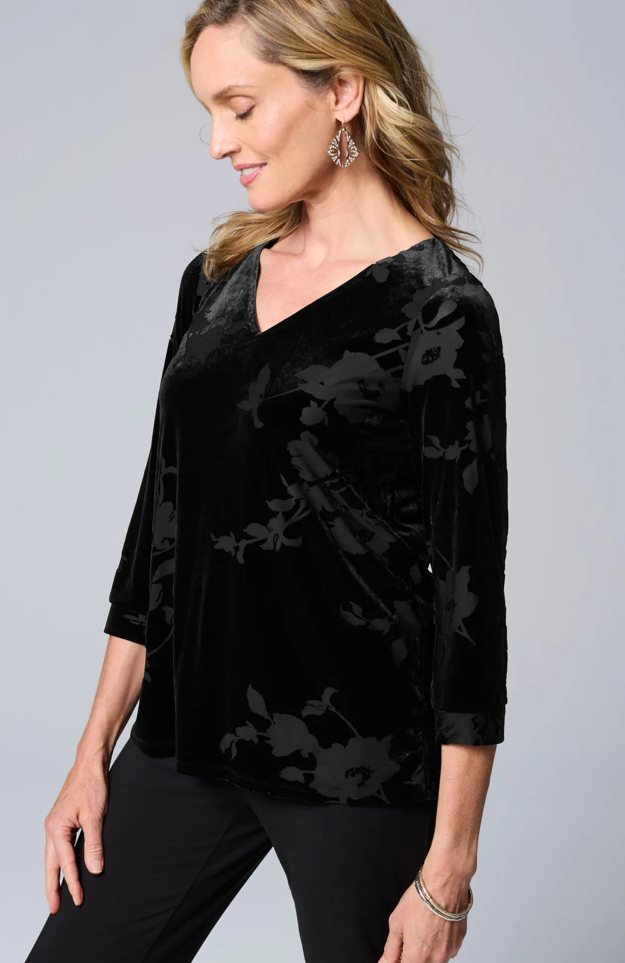 Wearever Velvet Burnout Top