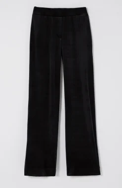 Wearever Velvet-Knit Straight-Leg Trousers