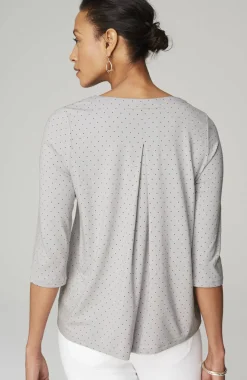 Wearever V-Neck Ballet-Sleeve Top