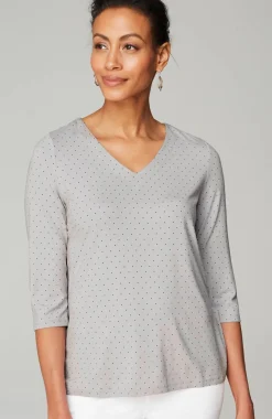 Wearever V-Neck Ballet-Sleeve Top