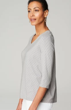 Wearever V-Neck Ballet-Sleeve Top