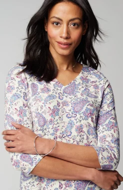 Wearever V-Neck Ballet-Sleeve Top
