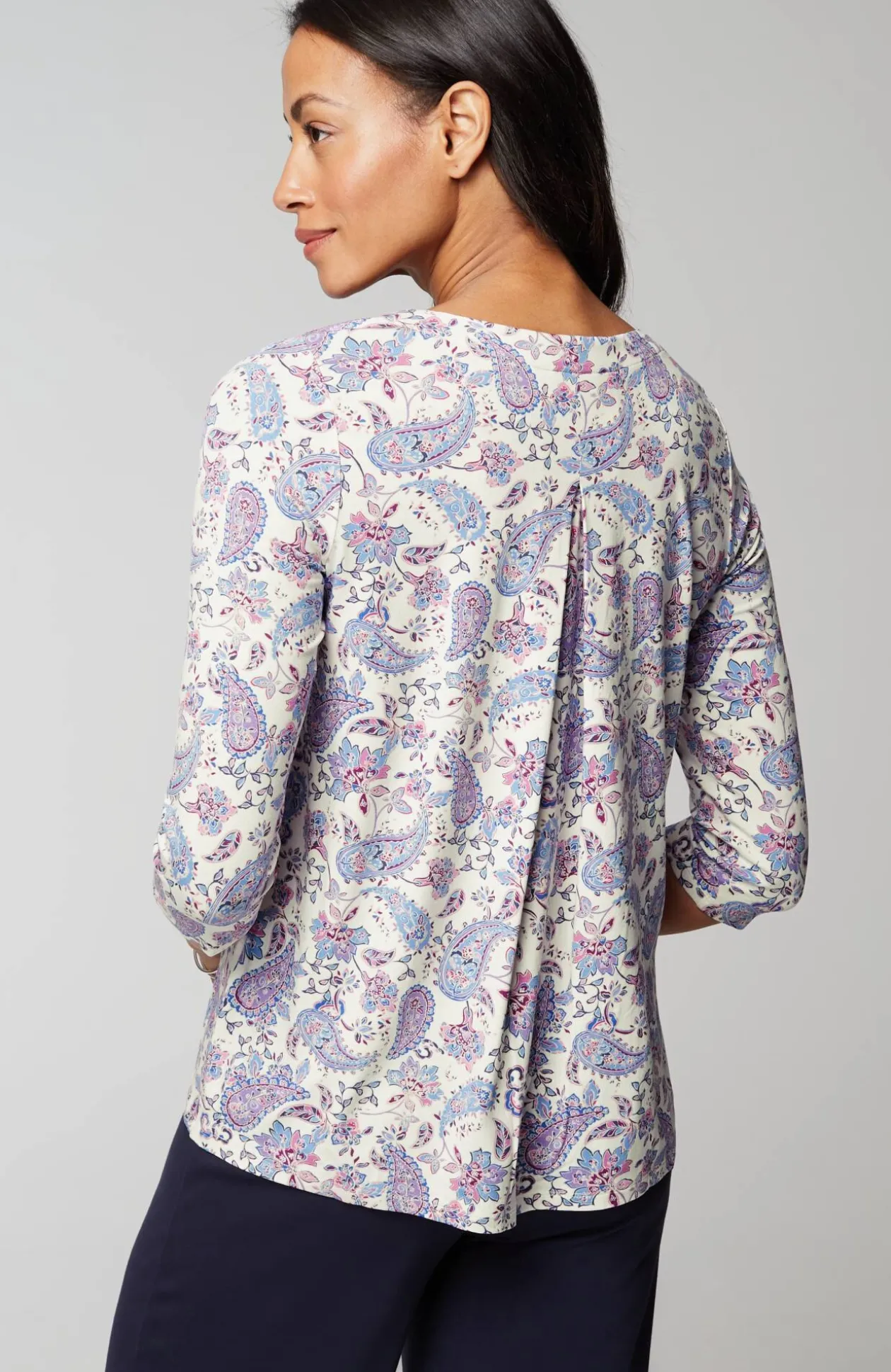Wearever V-Neck Ballet-Sleeve Top
