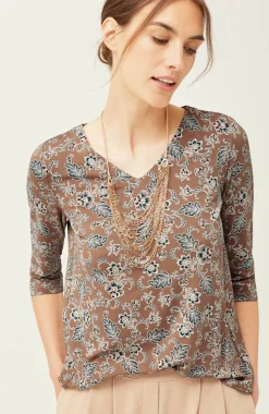Wearever V-Neck Ballet-Sleeve Top