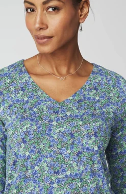 Wearever V-Neck Ballet-Sleeve Top