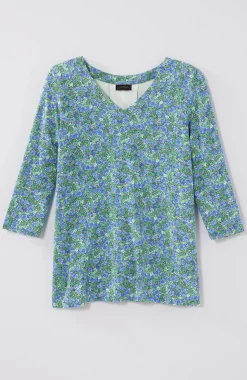 Wearever V-Neck Ballet-Sleeve Top