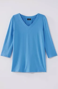 Wearever V-Neck Ballet-Sleeve Top