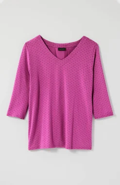 Wearever V-Neck Ballet-Sleeve Top