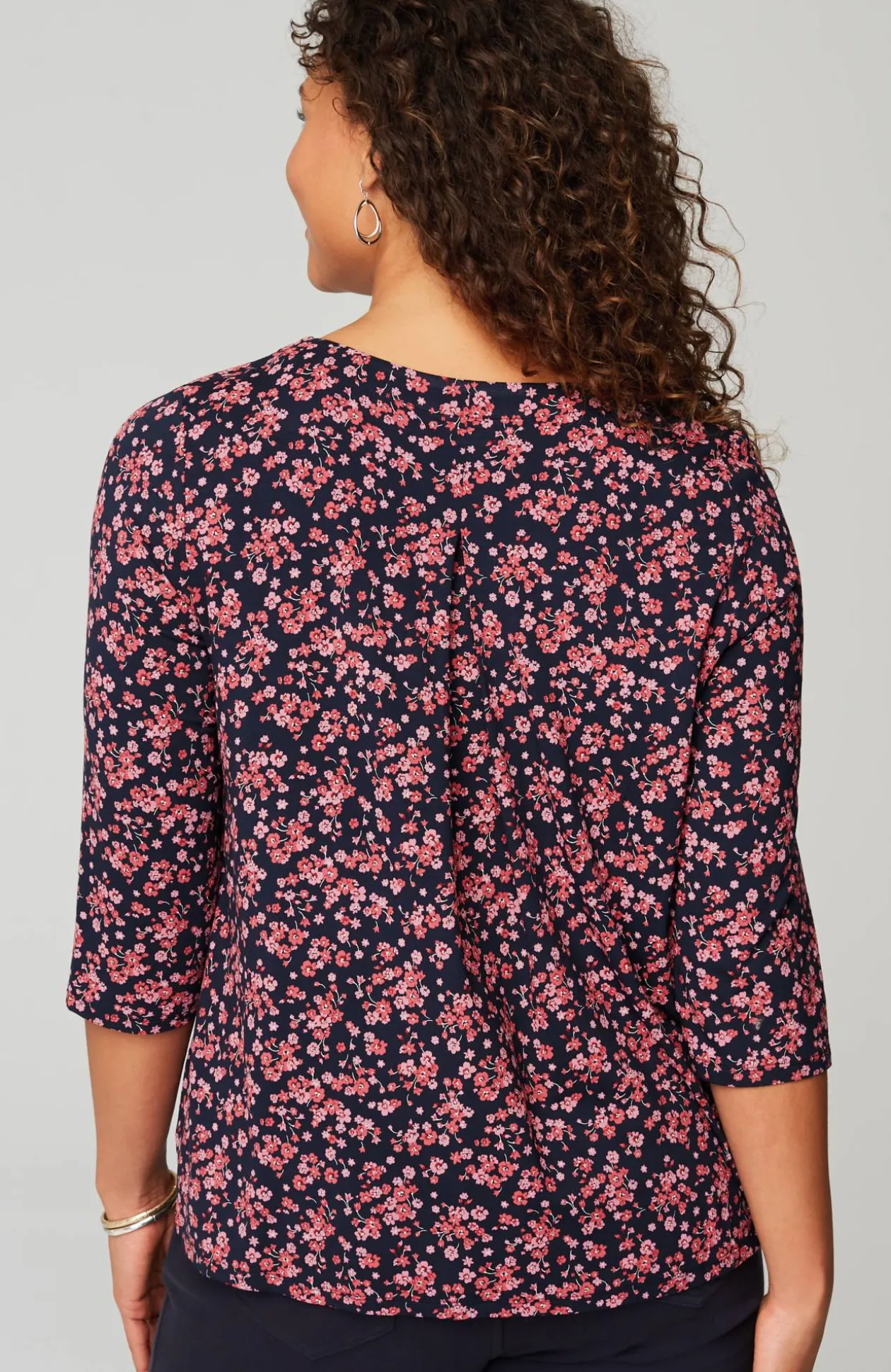 Wearever V-Neck Ballet-Sleeve Top