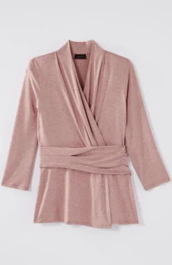 Wearever V-Neck Draped-Waist Top