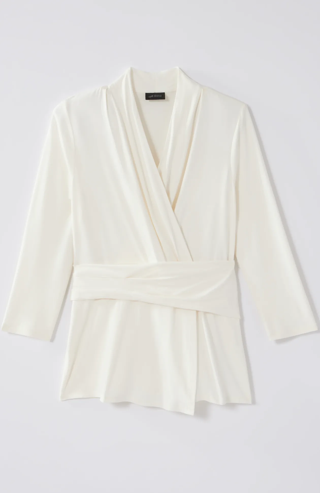 Wearever V-Neck Draped-Waist Top