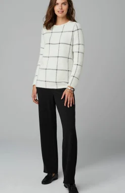 Wearever Windowpane Removable-Snood Sweater
