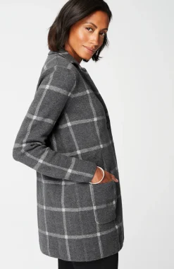 Wearever Windowpane Sweater-Jacket