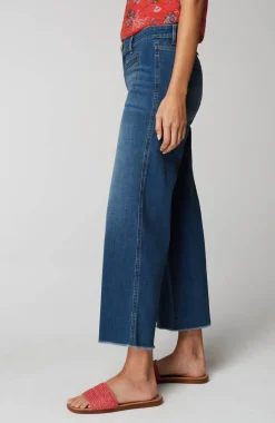 Wide-Leg Welt-Pocket Crops