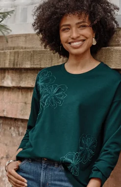 Wildflower Embroidered Sweatshirt