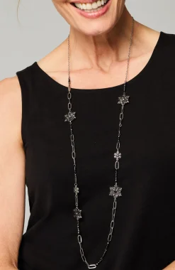 Winter Snow Station Necklace