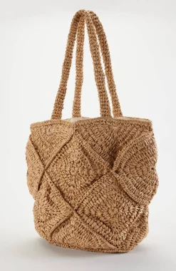 Woven Diamond Summer Tote