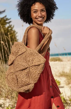 Woven Diamond Summer Tote
