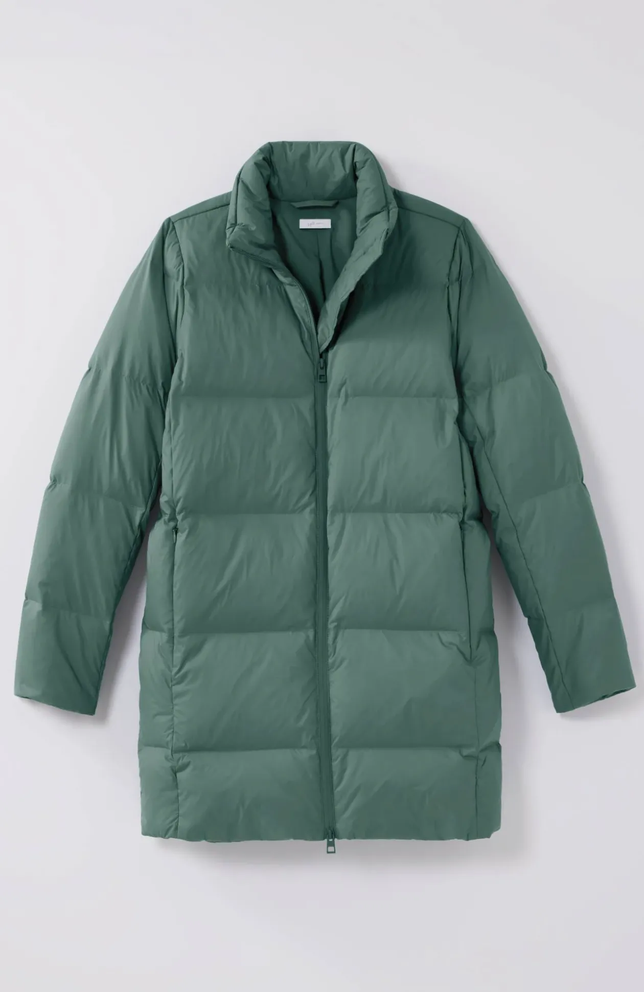 Zip-Front Down Puffer Coat